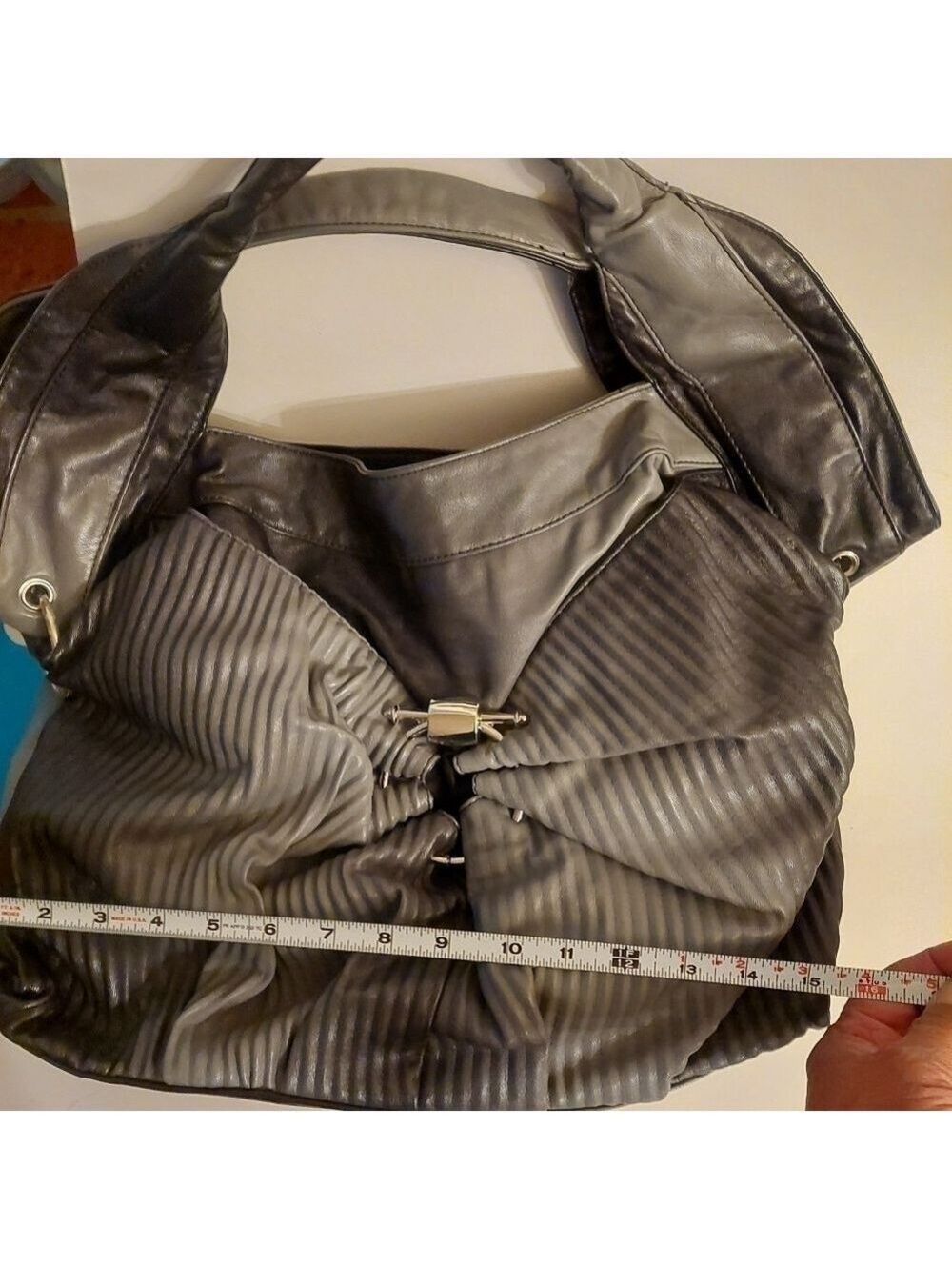 Miss Caprice Gray Gradient Handbag/ Purse - Picture 16 of 16